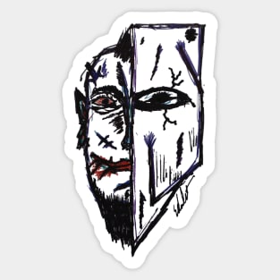 Grunge Warrior Sticker